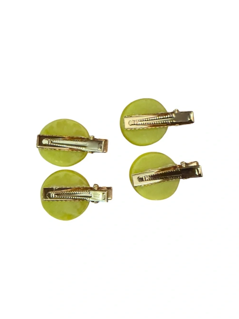 Lemon Slice Hair Clips Set of 4, Citrus Barrettes NWOT